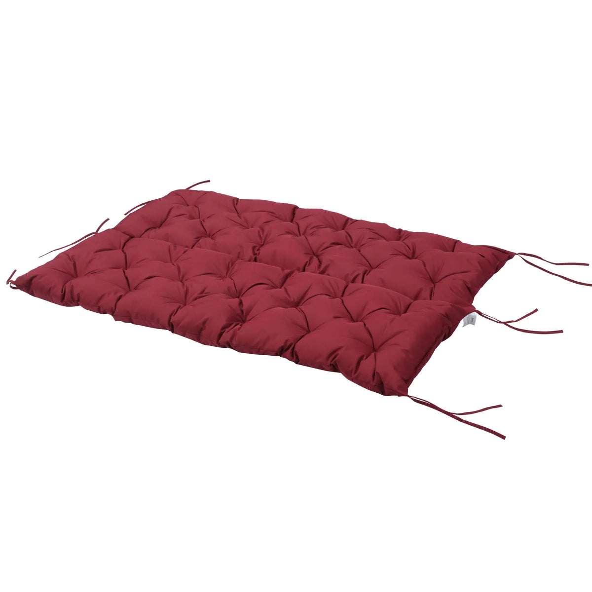 3 Seater Outdoor Swing Cushions With Backrest, Wine Red Patio Chair Cushions at Gallery Canada
