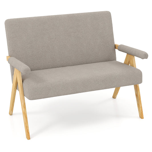 Loveseat Sofa With Armrests, Wooden Legs, Gray Sofas & Loveseats Gray at Gallery Canada