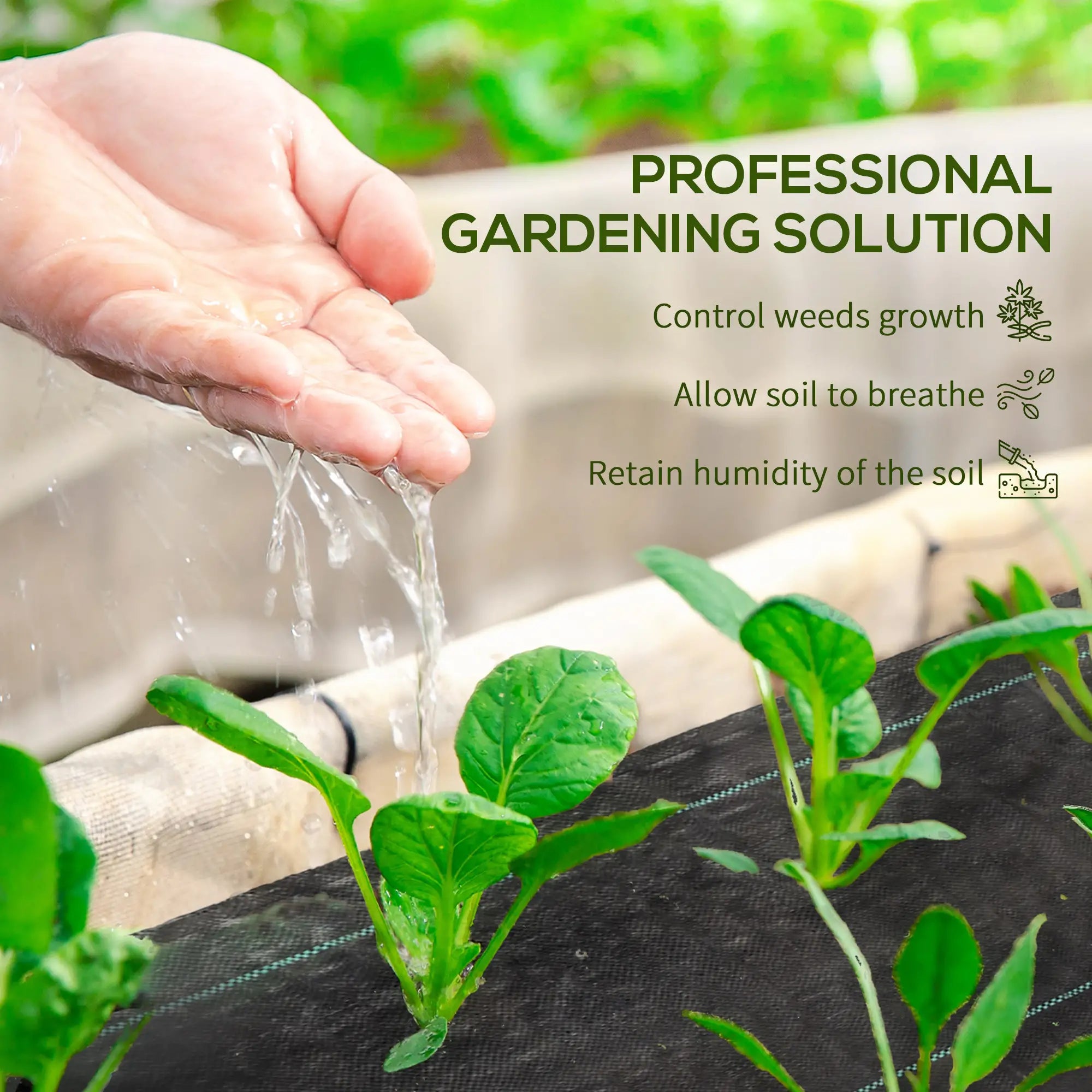 6.5ft x 164ft Weed Barrier, Landscape Fabric, Garden Weed Control, 4.6oz Weed Barrier Fabrics at Gallery Canada