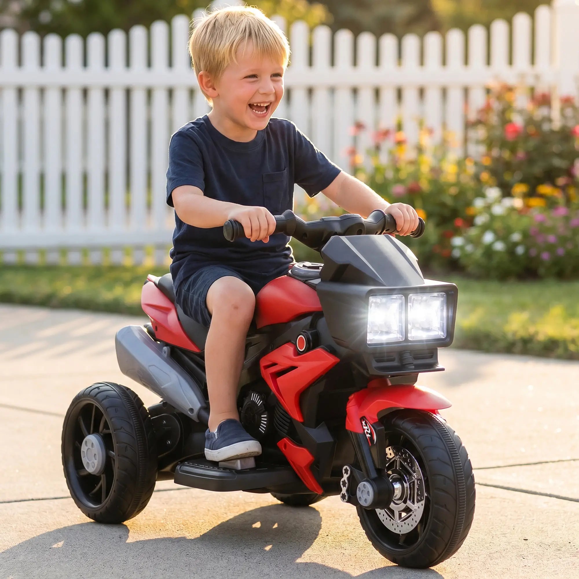 Kids Electric Motorcycle Ride-On Toy, 6V, Red Electric Motorcycles at Gallery Canada