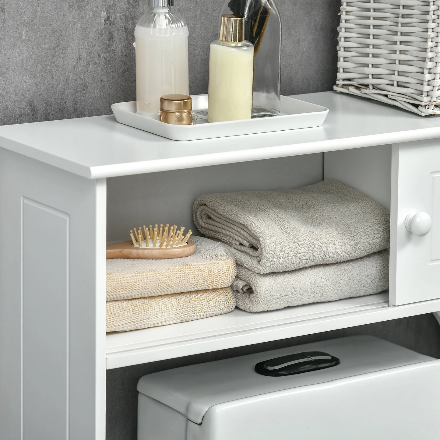 Over Toilet Storage, Bathroom Cabinet, 2 Sliding Doors, 3 Shelves Over The Toilet Storage at Gallery Canada
