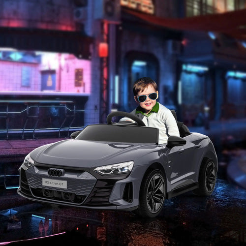 12V Ride-On Car With Remote Control, 3.1 MPH, Grey
