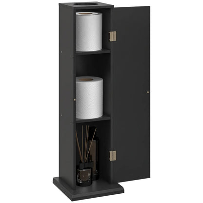 Small Toilet Paper Cabinet, Bathroom Corner Storage, Black Bathroom Cabinets at Gallery Canada