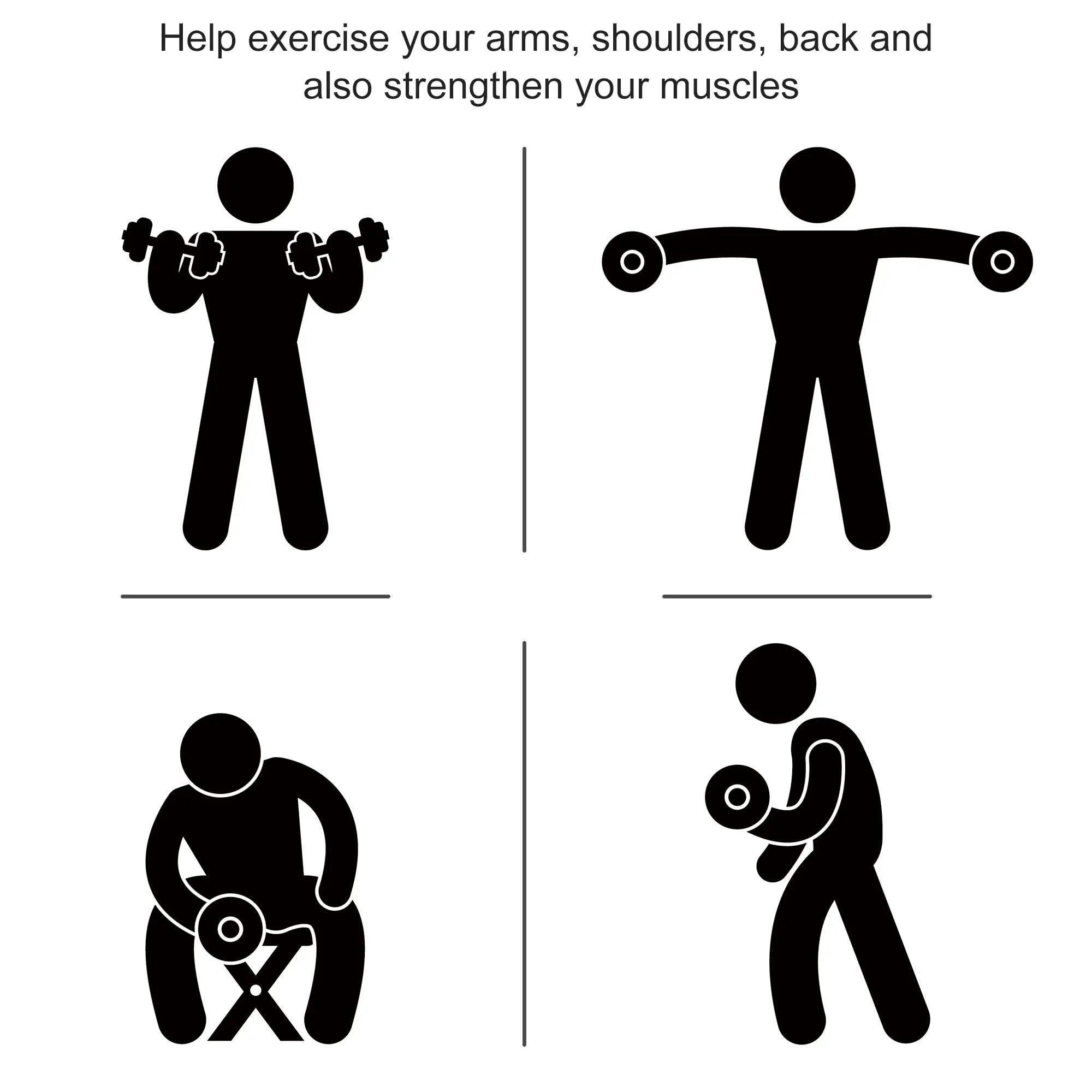 40lbs Rubber Hex Dumbbells, Fitness Training, Black Dumbbells & Barbells at Gallery Canada