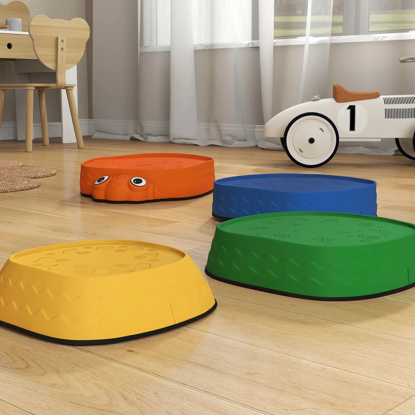 Ladybug Balance Stepping Stones, Indoor Outdoor Obstacle Course Kids Gym & Playmats at Gallery Canada