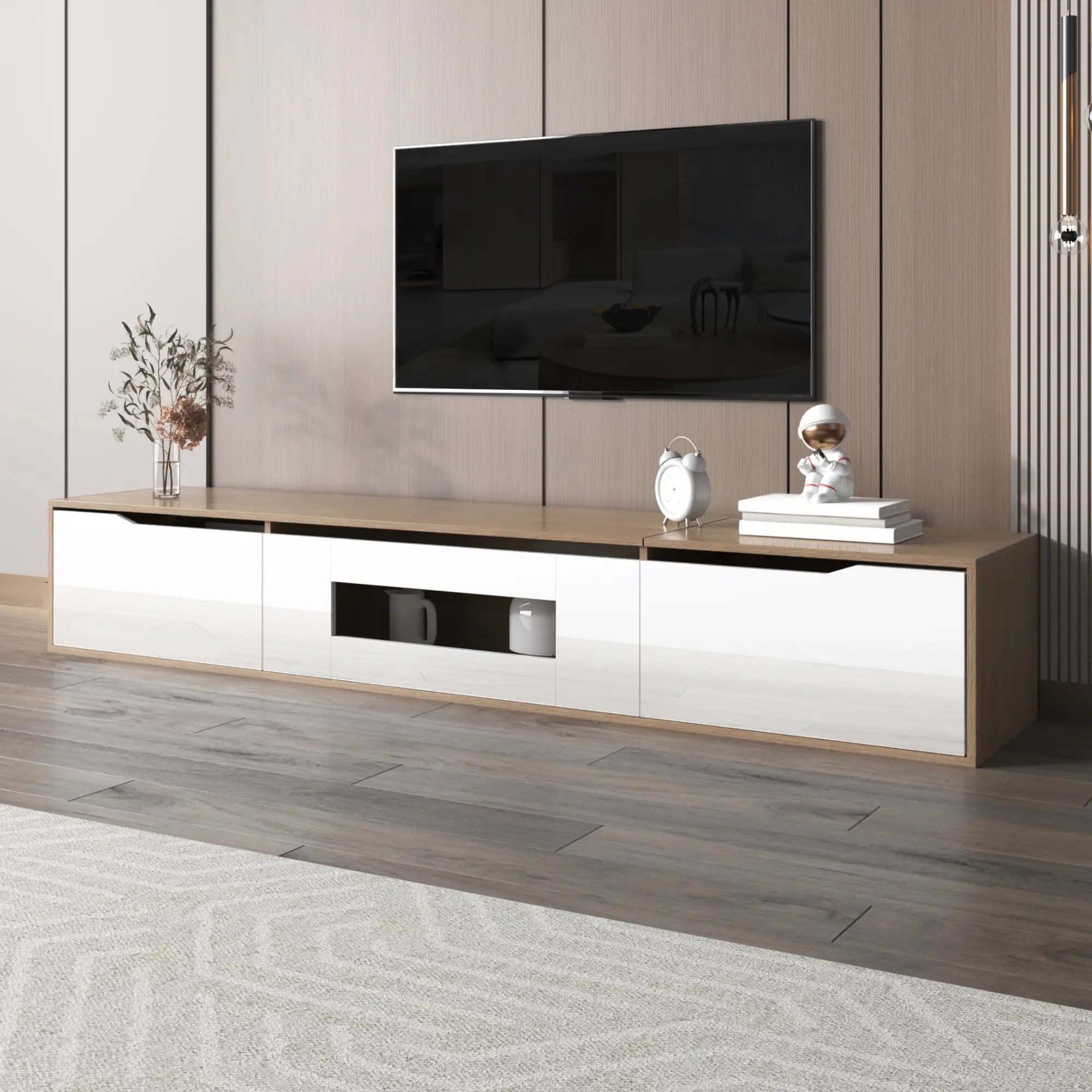 Modern TV Stand With LED Lighting, 71
