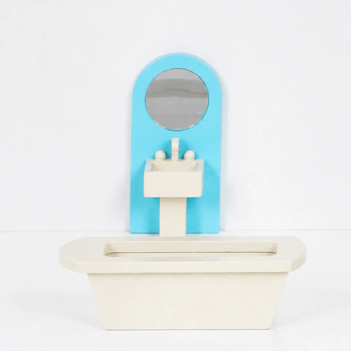 Wooden Doll House with Elevator, 5 Rooms, 13 Accessories, Blue Play Houses at Gallery Canada