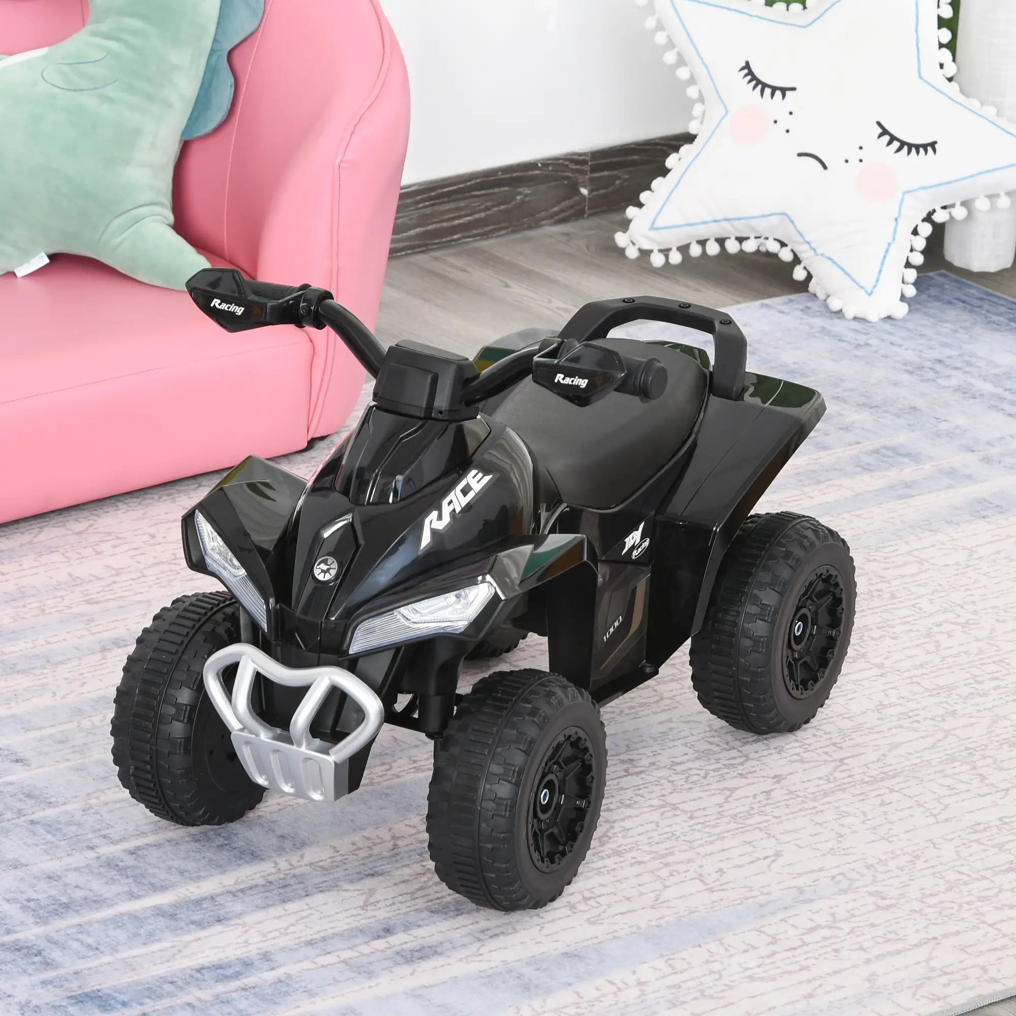 4 Wheels Ride on Toy for Kids, Foot To Floor Slider, 18-36 Months, Black Push Cars for Toddlers at Gallery Canada