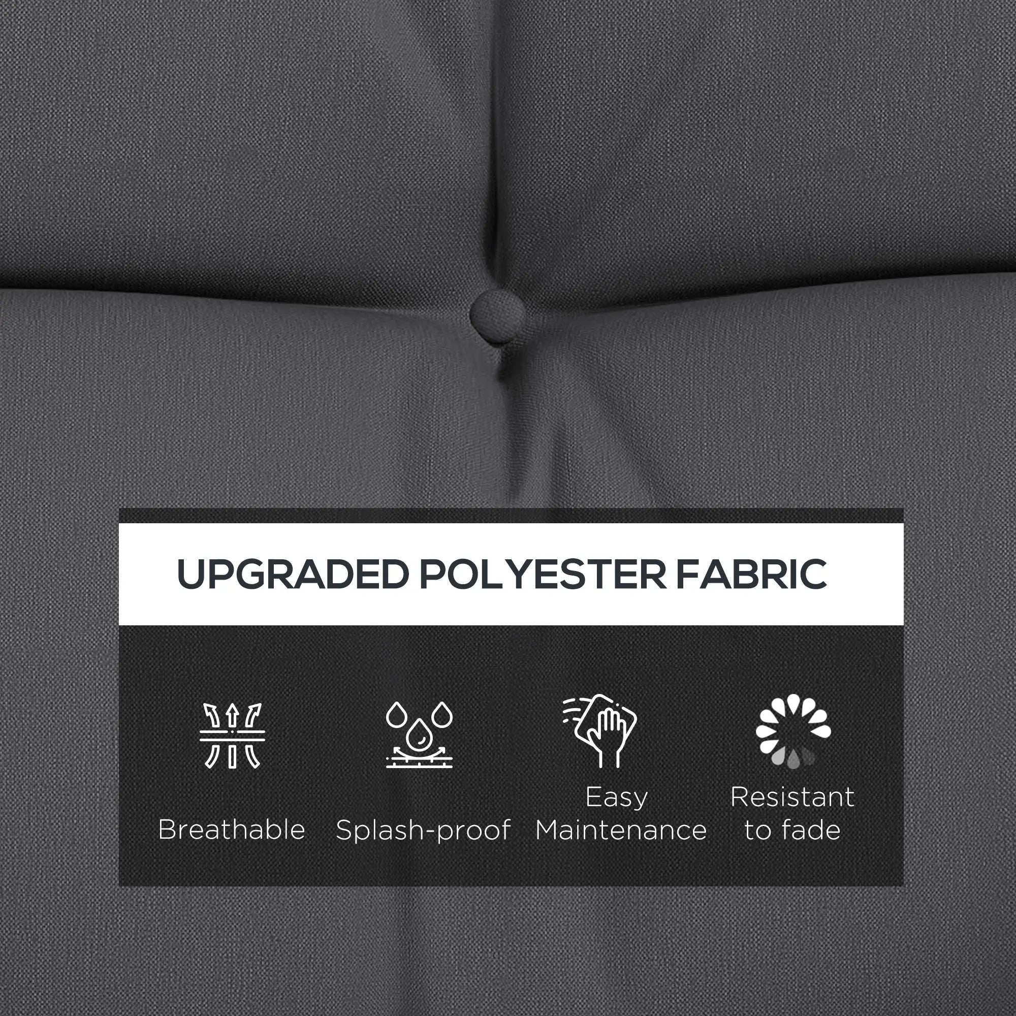 4-Piece Patio Chair Cushion Set, Back and Seat Pillows, Grey Patio Chair Cushions at Gallery Canada