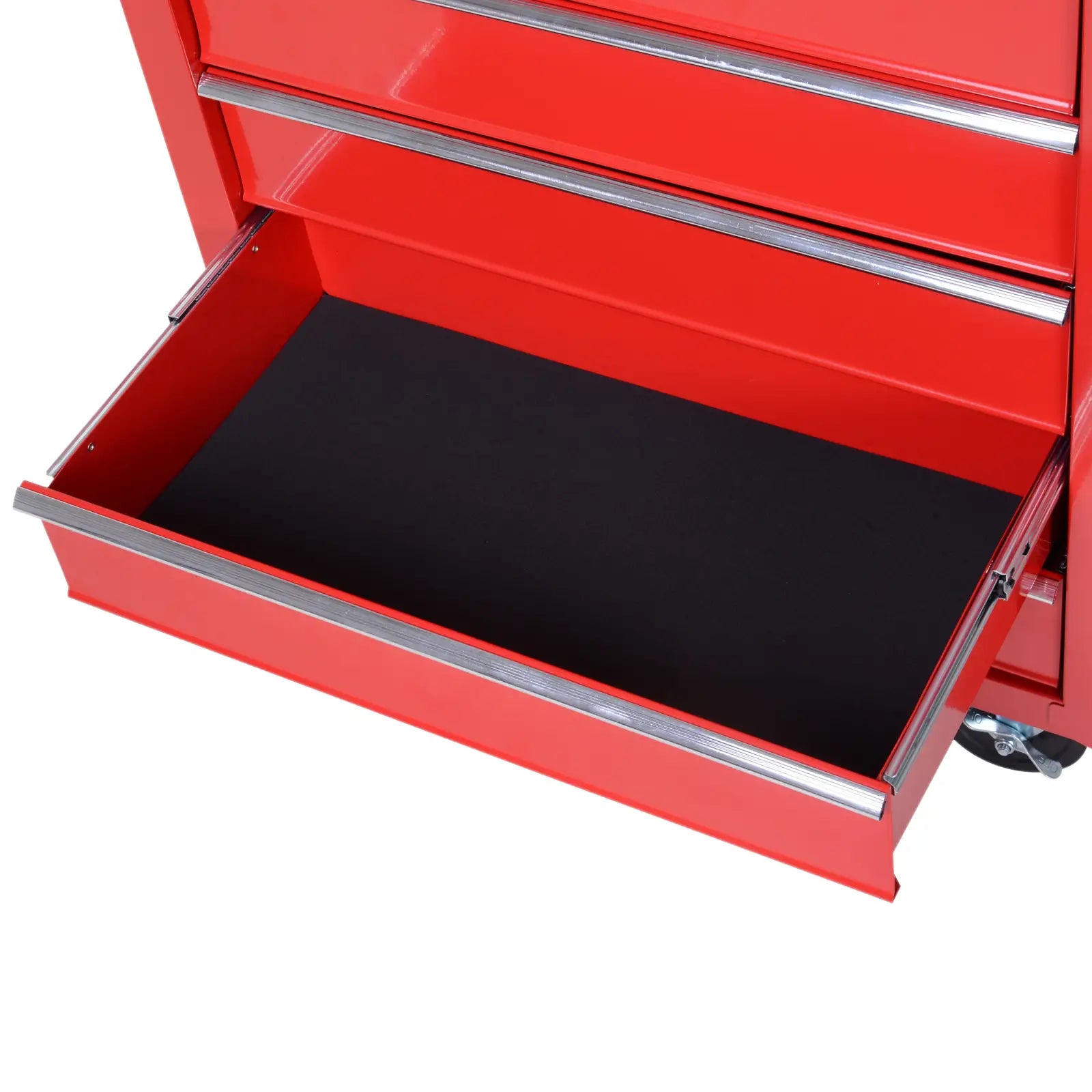 5 Drawer Roller Tool Chest, Mobile Lockable Toolbox, Red Tool Organizers at Gallery Canada