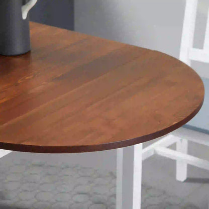 Solid Wood Drop Leaf Kitchen Table, Folding Dining Table, Brown Bar Tables & Dining Tables at Gallery Canada