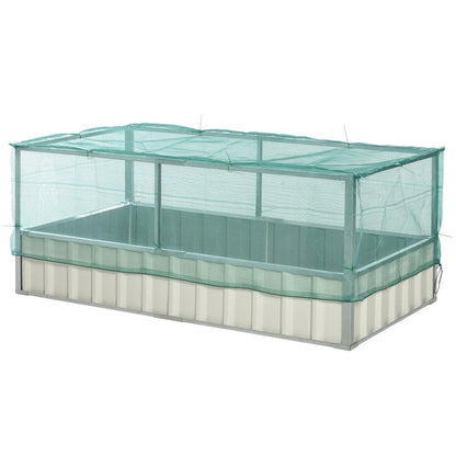 Raised Garden Bed, 5.7 x 3 x 2.3ft Steel Planter Box, Green Galvanized Planter Boxes at Gallery Canada