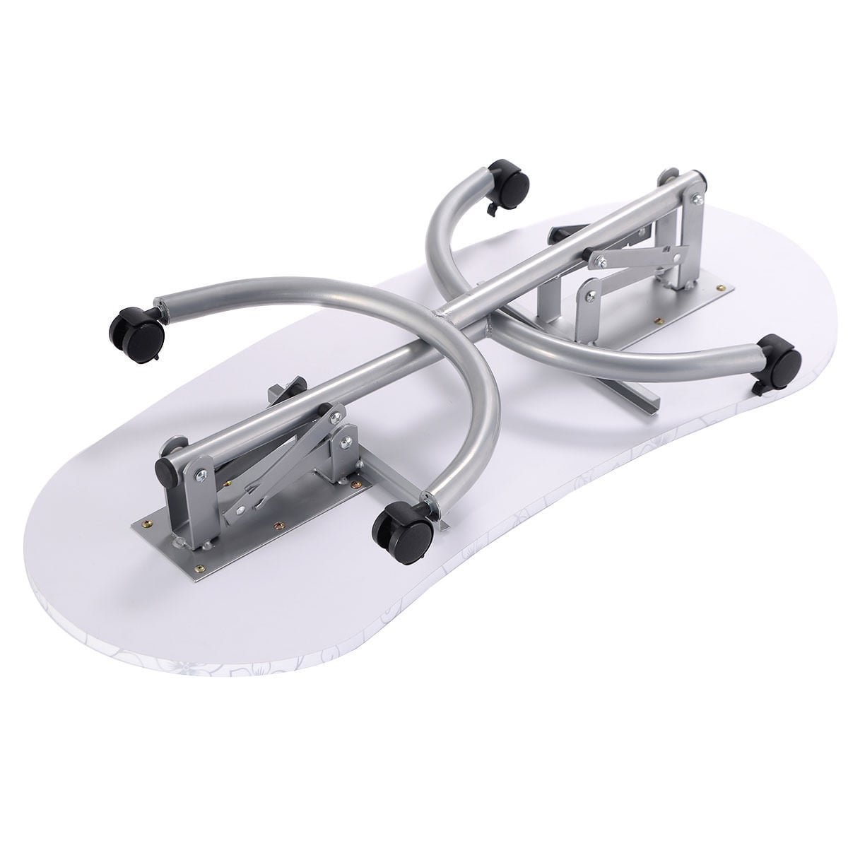 Foldable Portable Manicure Table with Drawer Casters and Cushion, White Spa & Salon at Gallery Canada
