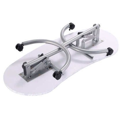 Foldable Portable Manicure Table with Drawer Casters and Cushion, White Spa & Salon at Gallery Canada