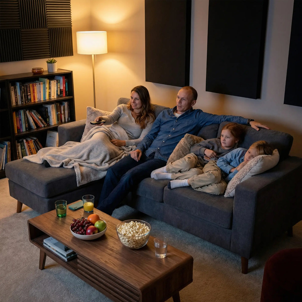 Sectional Sofa with Changeable Chaise, 3 Seat L-Shaped, Dark Grey 3-Seater Sofas at Gallery Canada