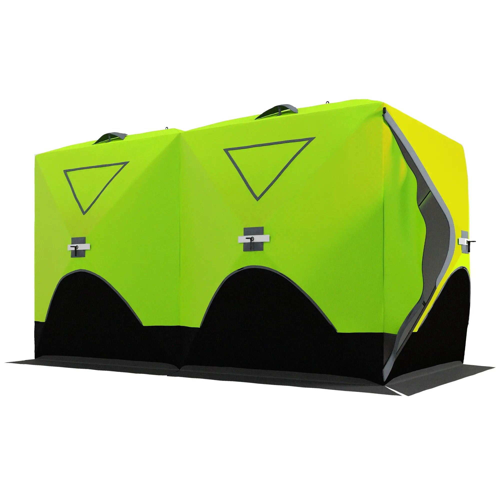 8-Person Insulated Ice Fishing Tent, Ventilation Windows, Carry Bag, -22℉, Green Ice Fishing Tents Green at Gallery Canada