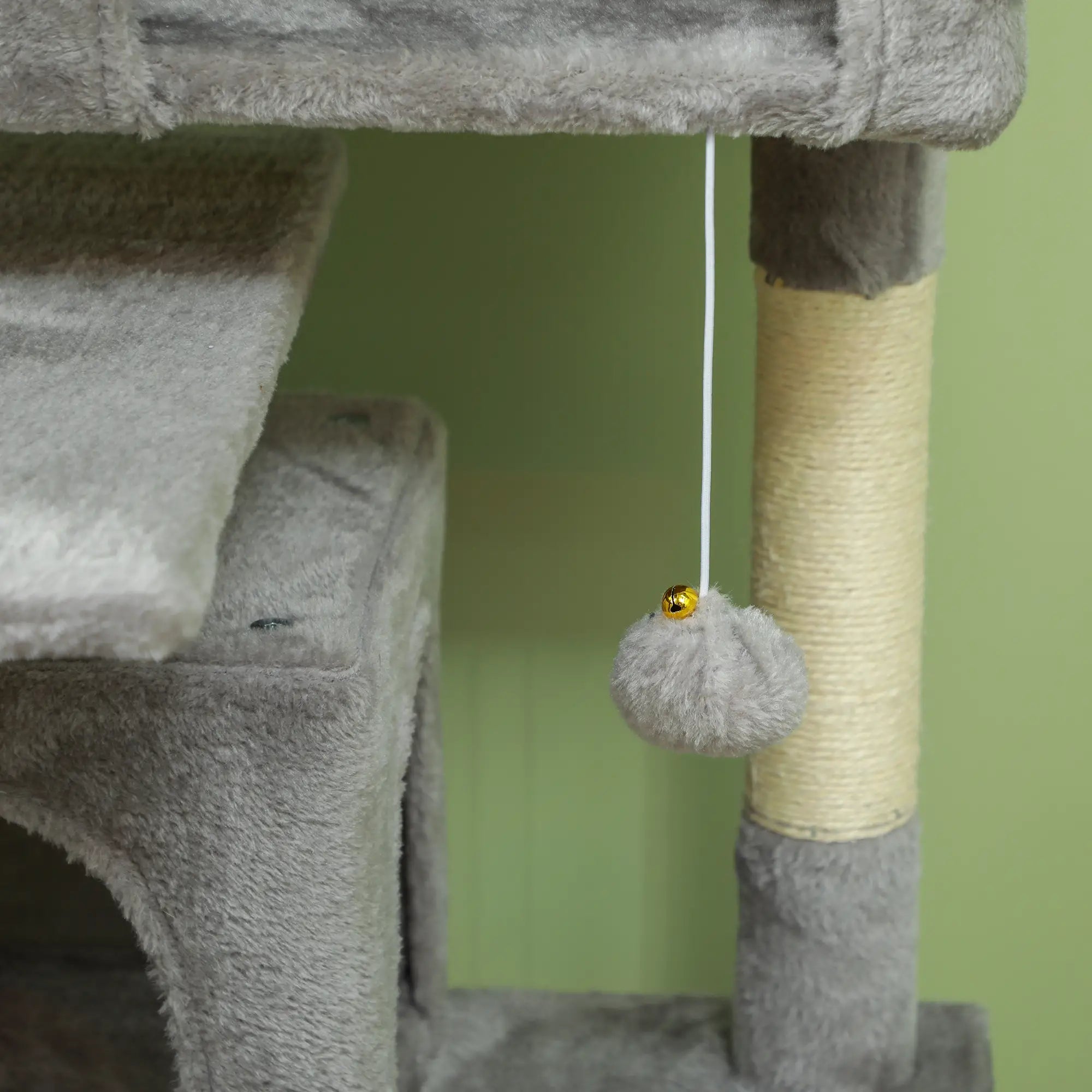 54 Cat Tree, Multi-Level Tower with Scratching Posts, Condos, Bed, Light Grey Cat Towers at Gallery Canada