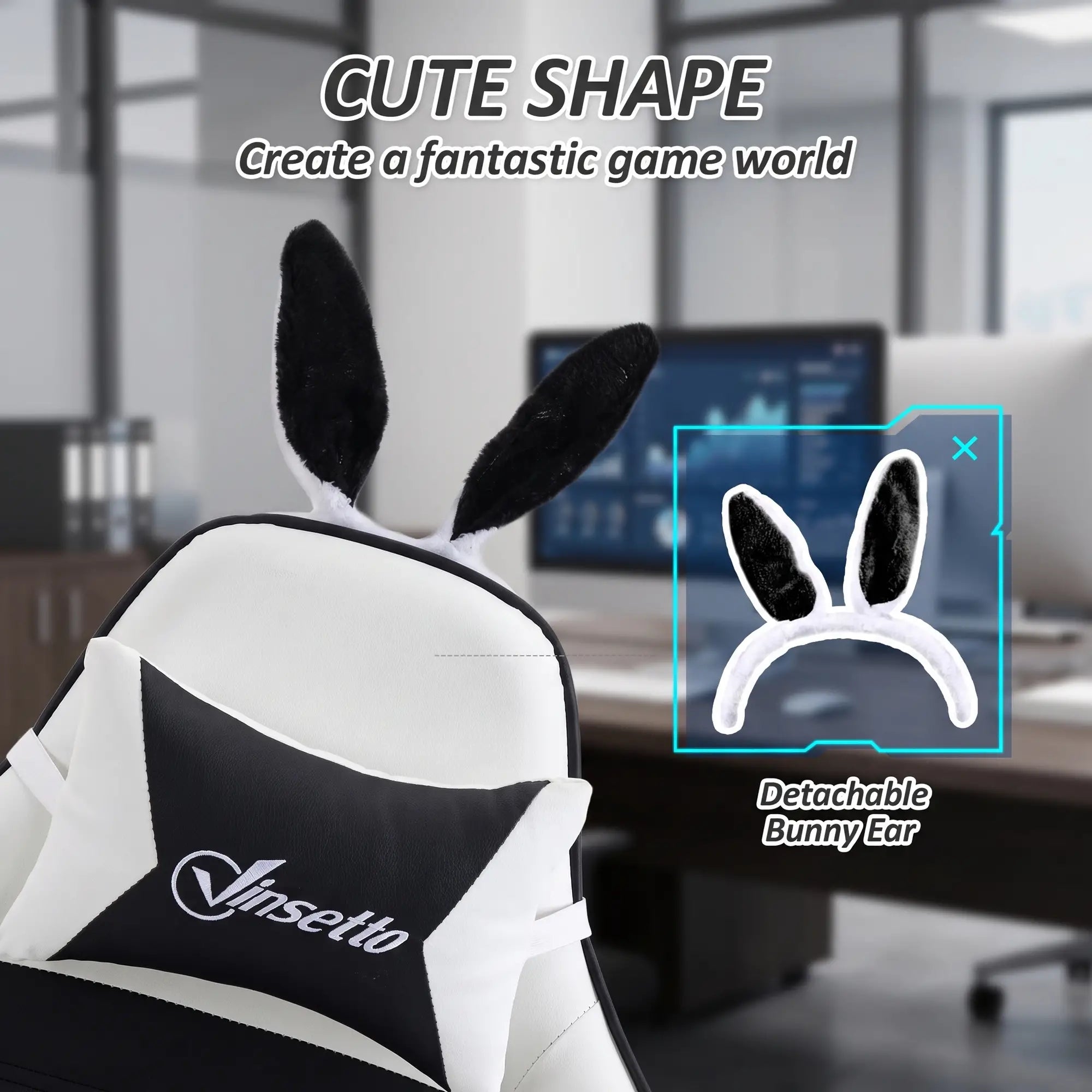 Racing Gamer Chair, PU Leather with Footrest, Headrest, Lumbar Support, Black Video Game Chairs at Gallery Canada