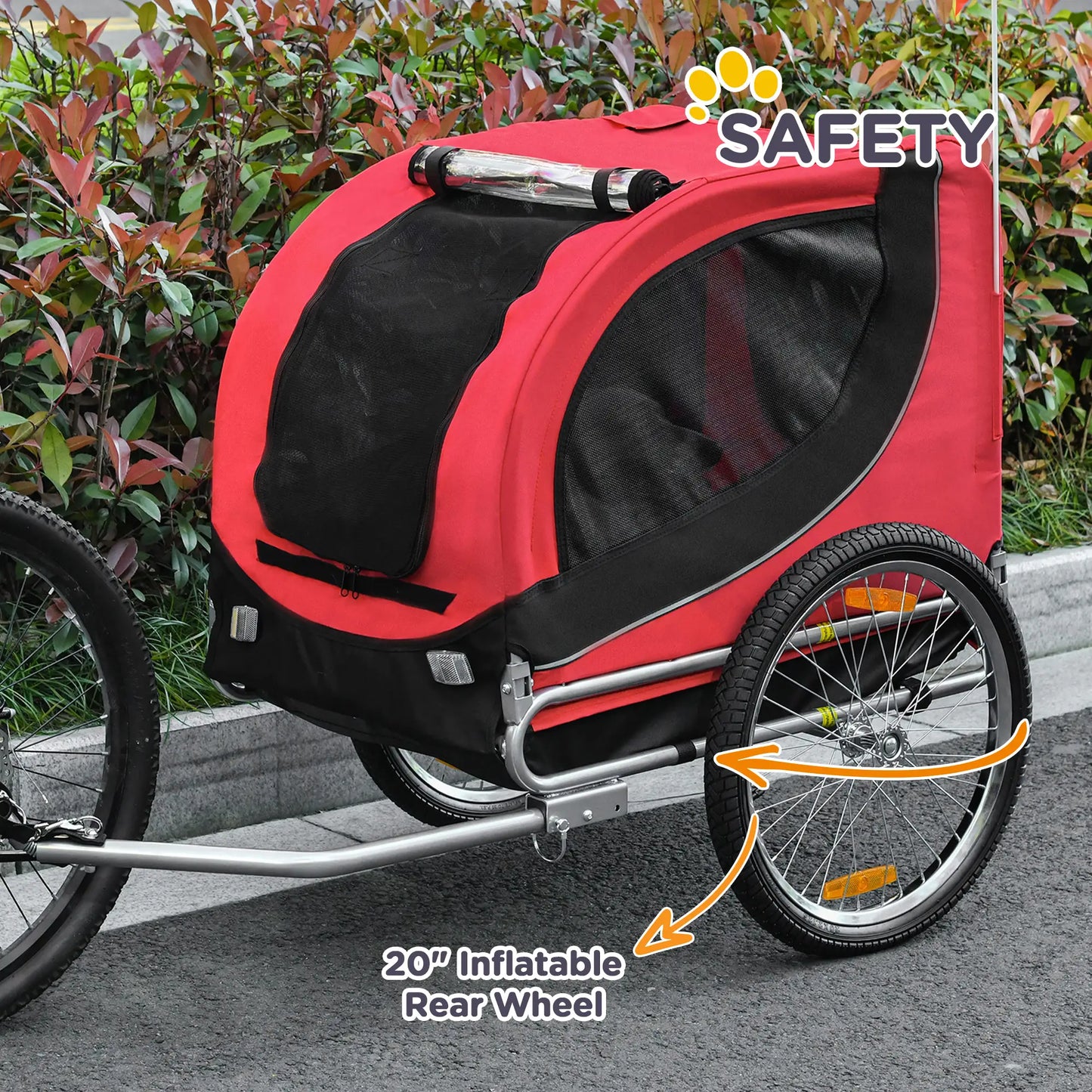 Dog Bike Trailer, Pet Cart Bicycle, Wagon Cargo Carrier, Red Dog Bike Trailers & Strollers at Gallery Canada