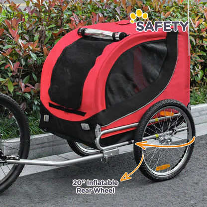 Dog Bike Trailer, Pet Cart Bicycle, Wagon Cargo Carrier, Red Dog Bike Trailers & Strollers at Gallery Canada