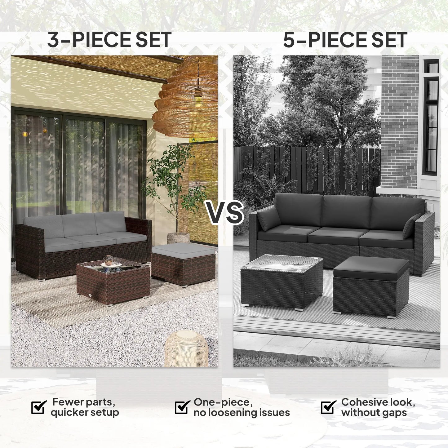 Patio Furniture, Corner Sofa Set with Soft Cushions, Grey Patio Furniture Sets at Gallery Canada