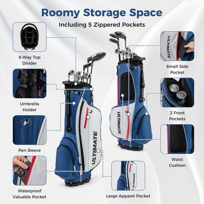 Complete Left Handed Golf Clubs Set With Stand Bag, Blue Golf at Gallery Canada
