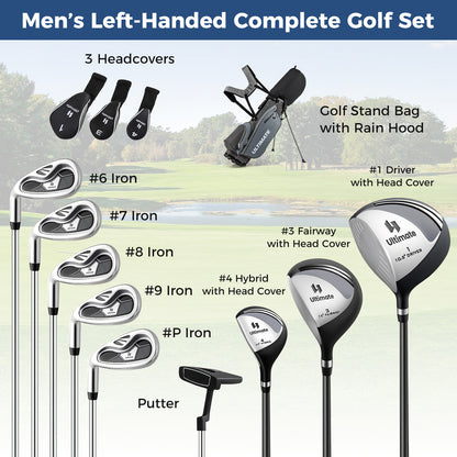 Left Handed Golf Clubs Set With Stand Bag, Lightweight Portable, Gray Golf at Gallery Canada