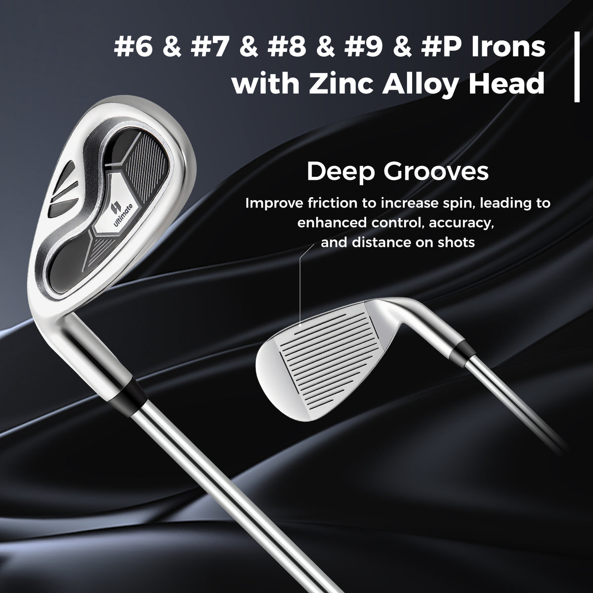Left Handed Golf Clubs Set With Stand Bag, Lightweight Portable, Gray Golf at Gallery Canada
