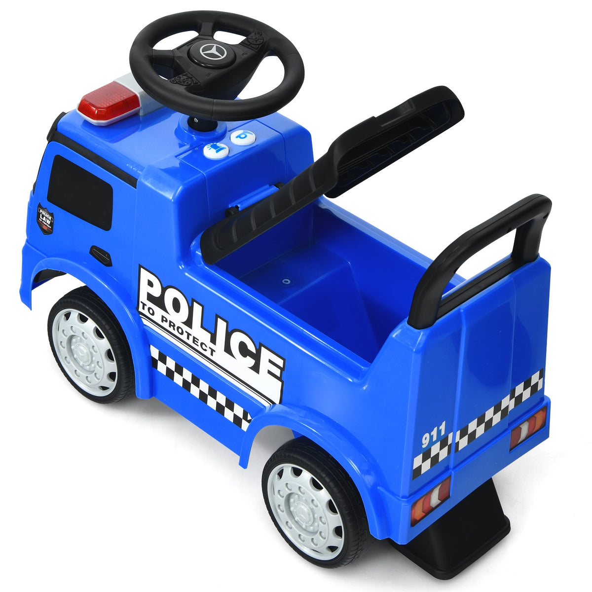 Kids Ride On Push Police Car, Blue Push & Pedal Ride On Toys at Gallery Canada