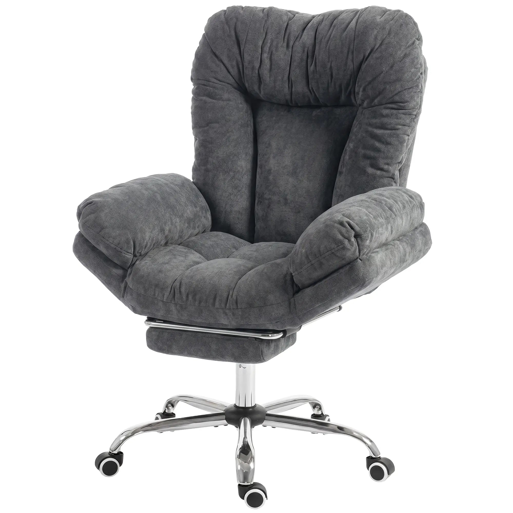 Criss Cross Chair With Wheels, Waterfall Armrests, Dark Grey, Dark Grey Task Chairs Dark Grey at Gallery Canada