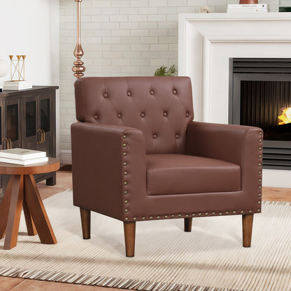 Mid Century Modern Accent Chair, Brown Accent Chairs at Gallery Canada