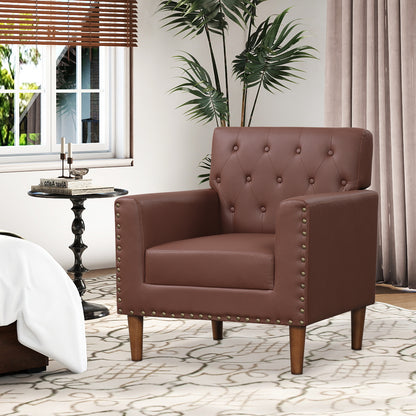 Mid Century Modern Accent Chair, Brown Accent Chairs at Gallery Canada