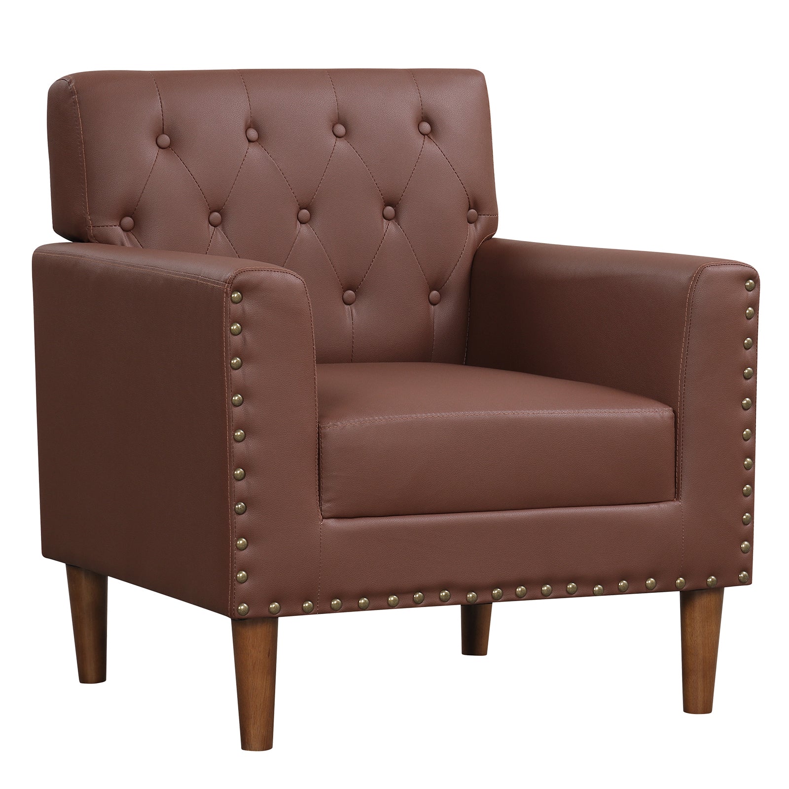 Mid Century Modern Accent Chair, Brown Accent Chairs at Gallery Canada