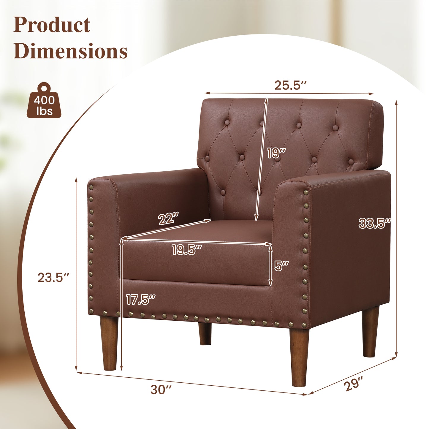 Mid Century Modern Accent Chair, Brown Accent Chairs at Gallery Canada