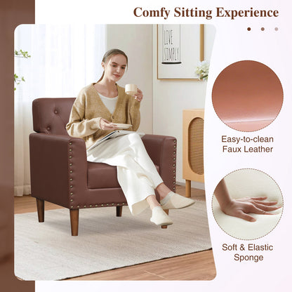 Mid Century Modern Accent Chair, Brown Accent Chairs at Gallery Canada