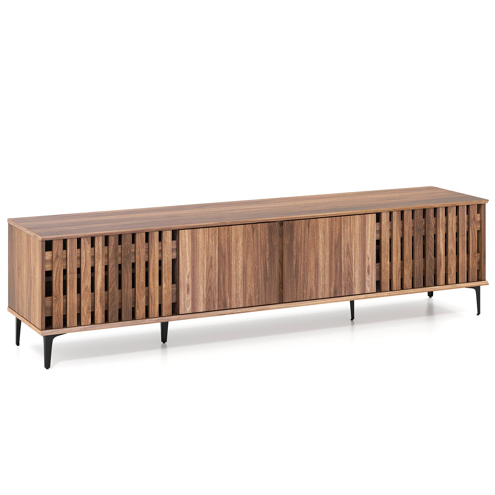 Mid Century Modern Entertainment Center, 4 Storage Cabinets, Walnut Entertainment Centers & TV Stands at Gallery Canada
