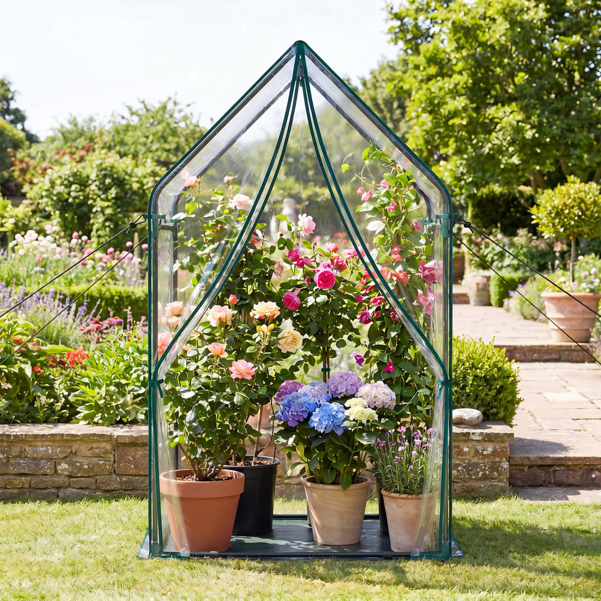 Mini House With Metal Frame, Transparent, L, Green Greenhouses at Gallery Canada