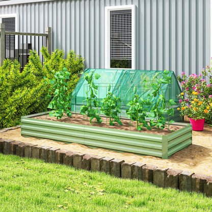 95" X 36" X 12" Galvanized Raised Garden Bed, Green Galvanized Planter Boxes at Gallery Canada