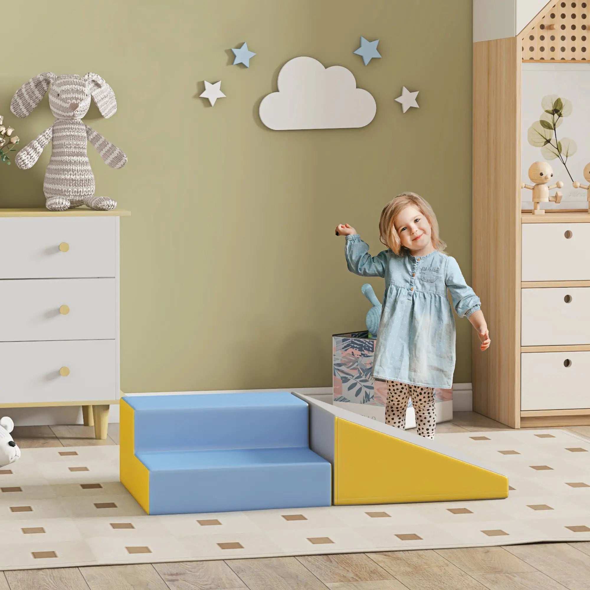 2-Piece Climb Crawl Activity Play Set, Toddler Preschooler, Indoor, Blue Baby Gym & Playmats at Gallery Canada
