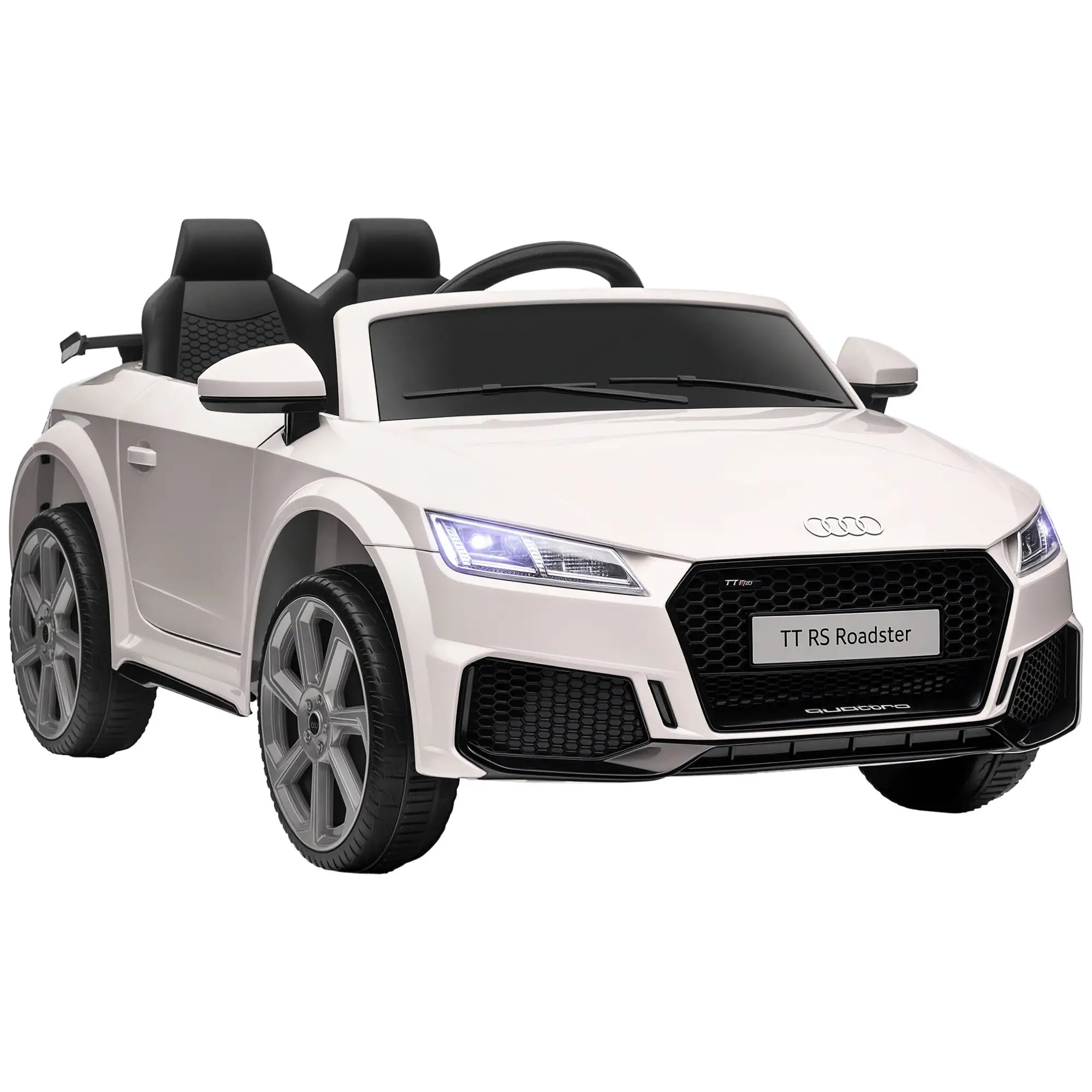 Kids Ride On Car 6V, Remote Control, Adjustable Speed, White Electric Toy Cars White at Gallery Canada