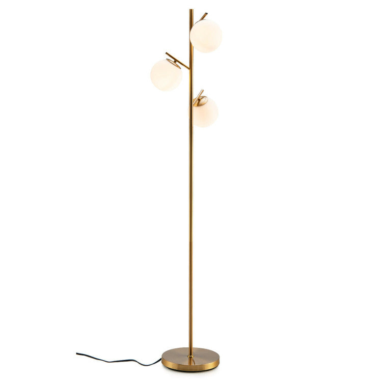 3-Piece Bedroom Set, Queen Bed, 2 Rattan Nightstands, 3-Globe Floor Lamp Bedroom at Gallery Canada