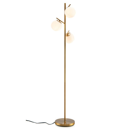 3-Piece Bedroom Set, Queen Bed, 2 Rattan Nightstands, 3-Globe Floor Lamp Bedroom at Gallery Canada