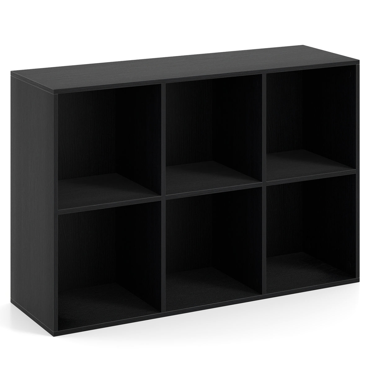 6-Cube Bookcase with Anti-Tipping Kit, Black Bookcases Black at Gallery Canada
