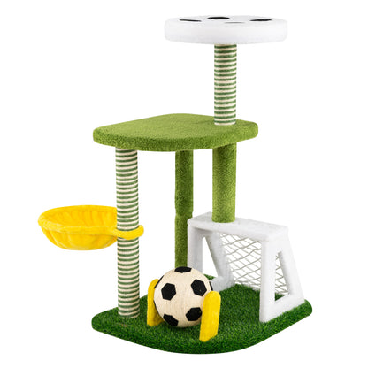 Multi-Level Cat Tower With Perches, Green Cat Trees Condos & Scratchers at Gallery Canada