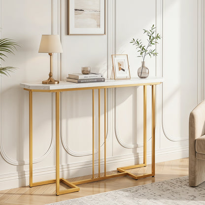 Modern Console Table Narrow Entryway Table, White Console Tables at Gallery Canada