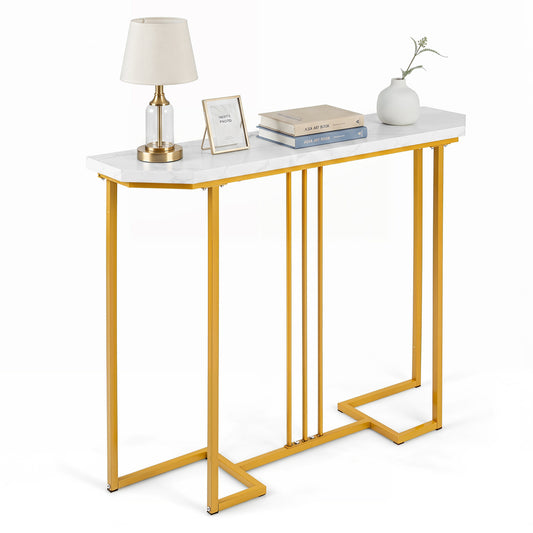 Modern Console Table Narrow Entryway Table, White Console Tables White at Gallery Canada