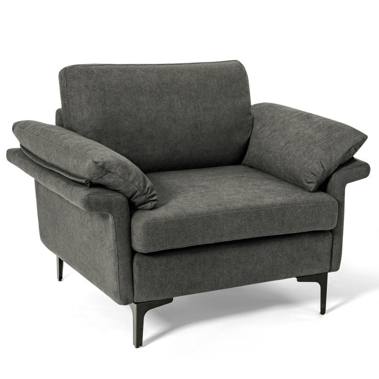 Modern Fabric Sofa, Accent Chair, 2 Side Tables, Living Room Living Room at Gallery Canada