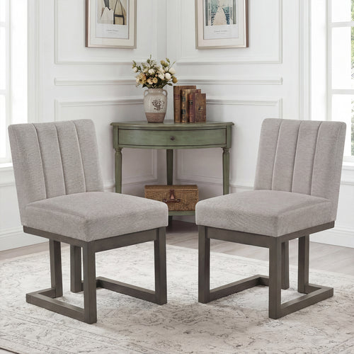 Modern Farmhouse Dining Chairs, Set of 2, 5.5