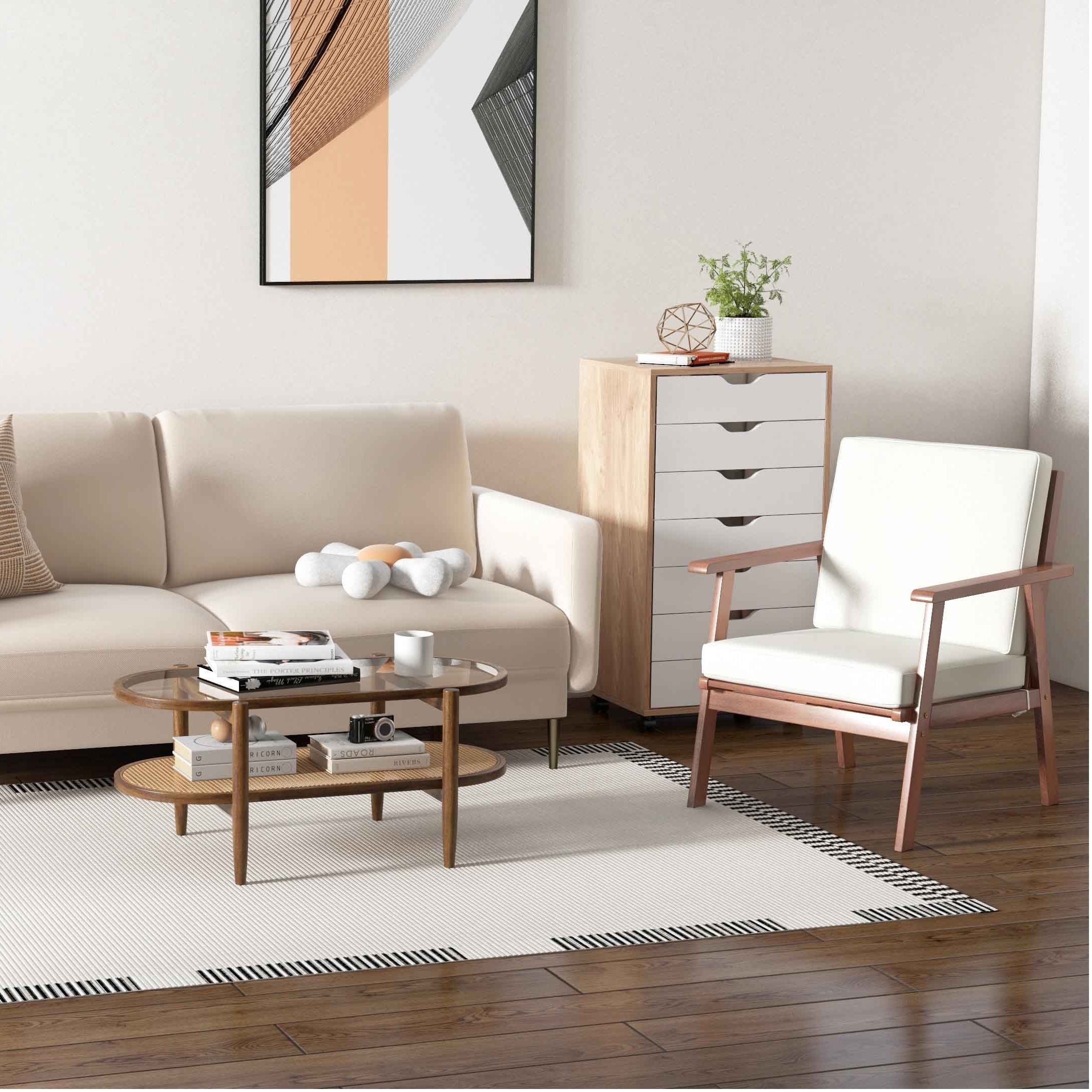 Modern Living Room Set, Loveseat Armchair Side Table Coffee Table Living Room at Gallery Canada