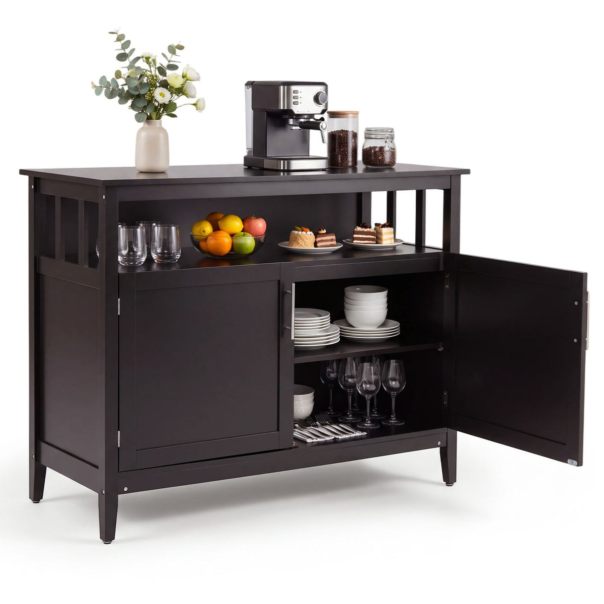 Wooden Kitchen Lockers, Large Storage, Brown